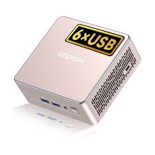GEEKOM A5 Mini PC 2025 with AMD Ryzen 7 5825U, 16GB RAM, 512GB NVMe SSD, 2....