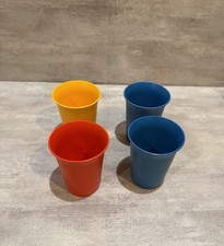 Lot of 4 Vintage Tupperware 109 Classic Kids Bell Tumblers 7oz Cups