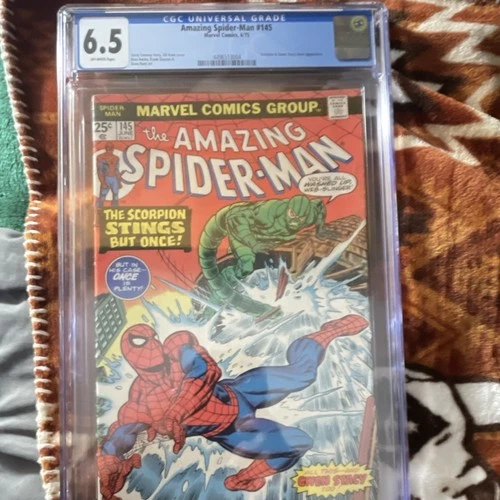 Marvel Comics The Amazing Spider-Man #145 CGC 6.5 1975 Scorpion Gwen Stacy