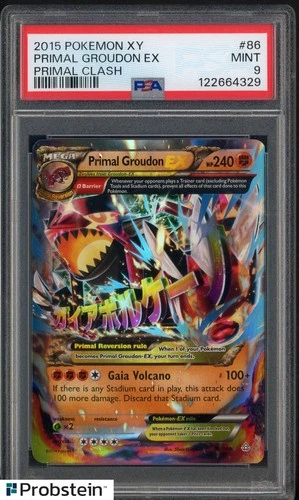 2015 Pokemon XY Primal Clash #86 Primal Groudon EX PSA 9 MINT