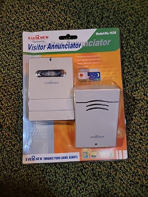 Ever New Visitor Annunciator Guest Alert System Wireless Wall Plug-in
