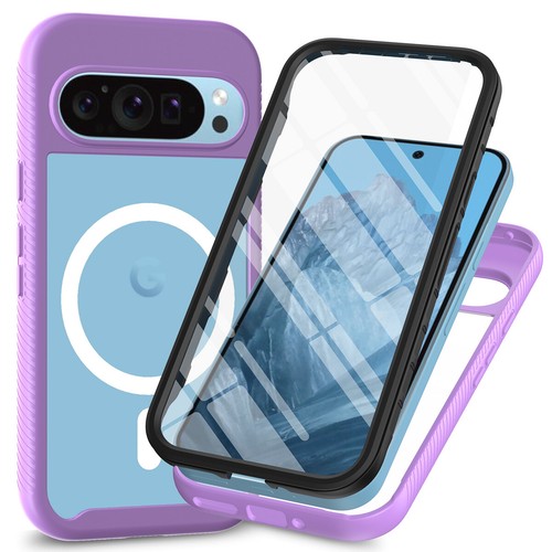 Magnetische integrierte Displayschutzfolie robuste Hülle für Google Pixel 9 ProXL/9Pro/9/8 - Bild 9 von 9