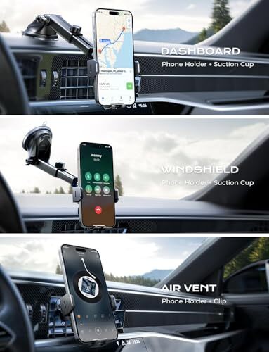 Wireless Car Charger, 15W Fast Charging Auto Clamping Car Charger Handyhalterung - Bild 9 von 9