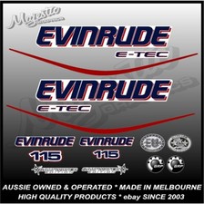 EVINRUDE - ETEC - 115 hv - OUTBOARD DECALS