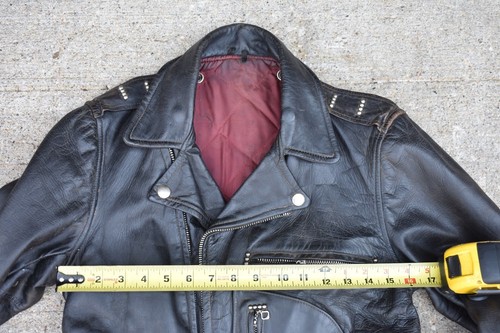 Chaqueta de moto de cuero Harley Cycle Champ vintage bolsillo cuero de caballo años 50 - Imagen 4 de 12