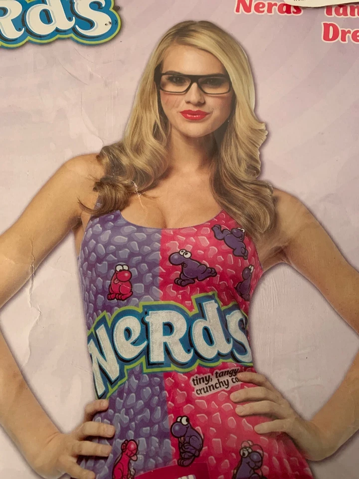 NUEVO Vestido sin mangas Rasta Imposta Nerds, rosa/púrpura, adulto 4-10 NUEVO (B1) Foto 4 de 4