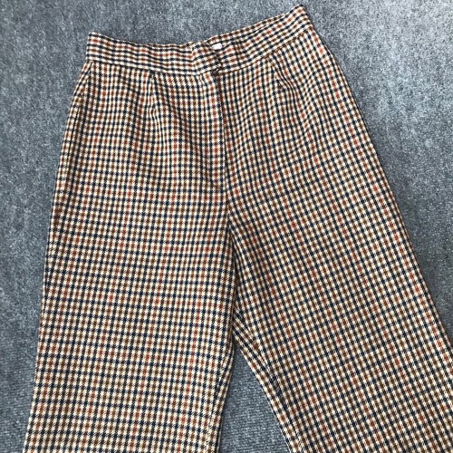 Vintage 70s Wool Trousers Pants 28 Wide Leg High Waisted Disco Grunge Hippie, $91.98 - Photo 11