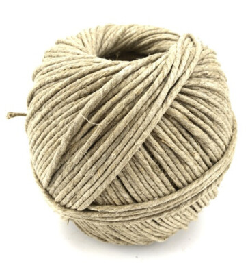 301 Poliertes Flachs Bastelgarn 800 Gramm Kugel Natur Nähen Nähgarn 3 mm