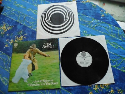 ROD STEWART    AN OLD RAINCOAT     RARE LP VERTIGO SWIRL NL