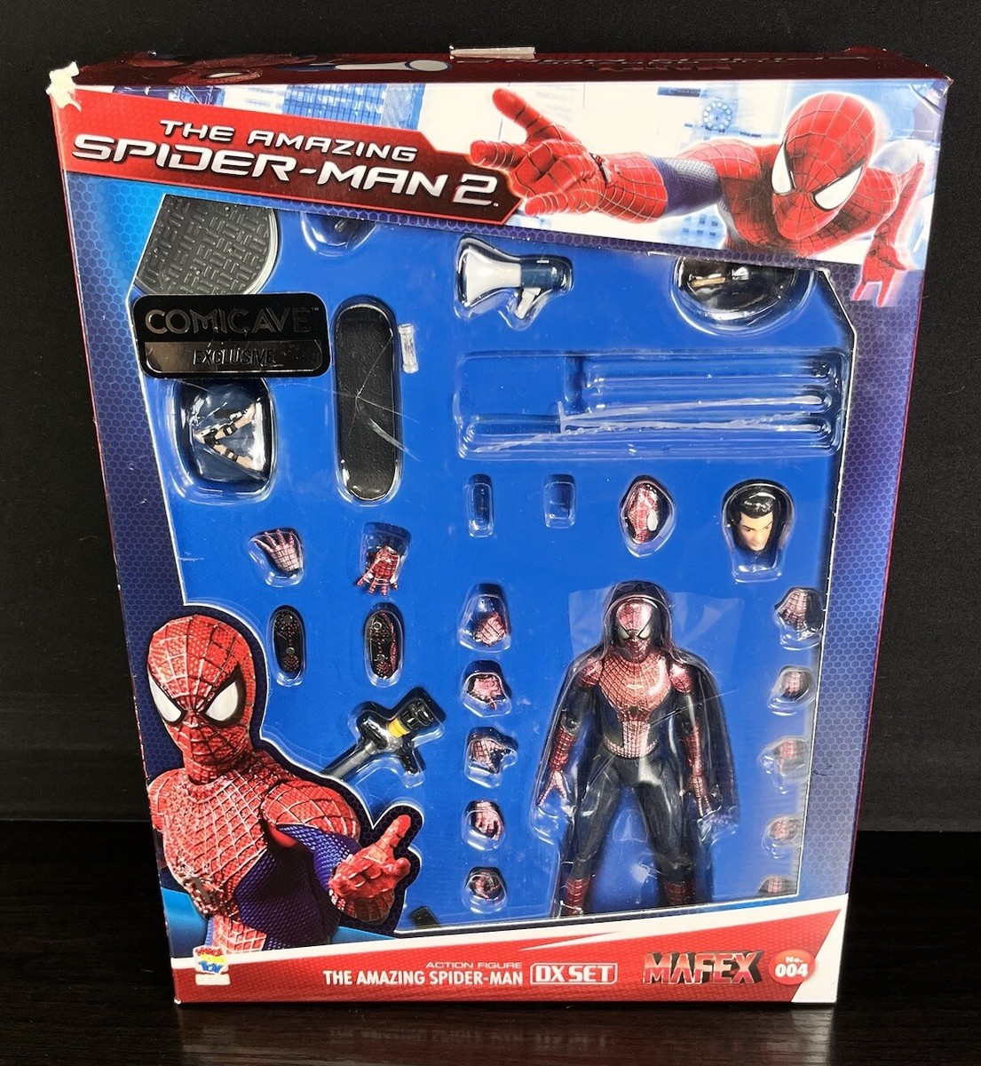 MEDICOM Toy MAFEX No. 004 The Amazing Spider Man 2 DX Set Figure