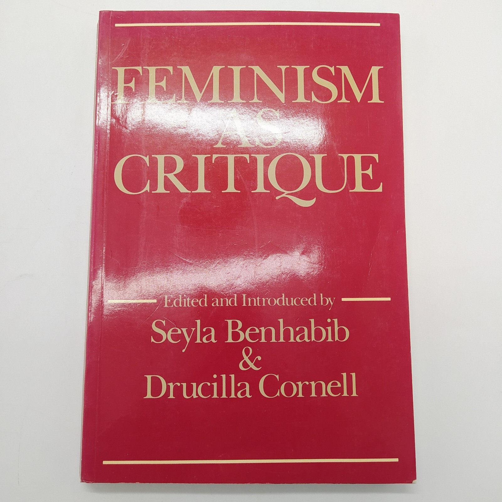 Feminism as Critique Essays on the Politics of Gender in Late-Capitalist Society