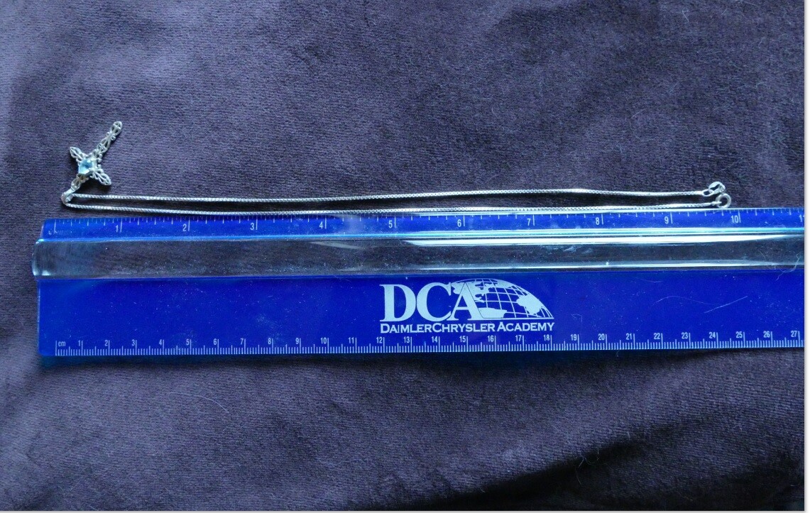 QVC Jewelry Blue Topaz Cross Pendant, Sterling Silver eBay