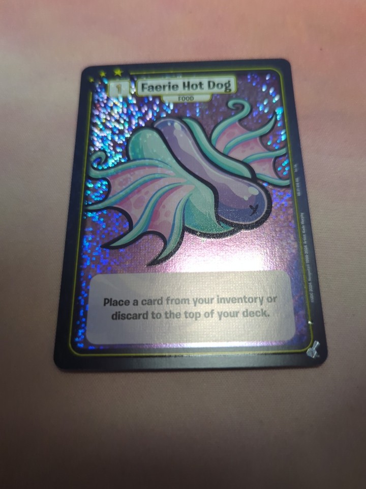 Neopets Battledome TCG FOIL Faerie Hot Dog OBL Season One Promo eBay