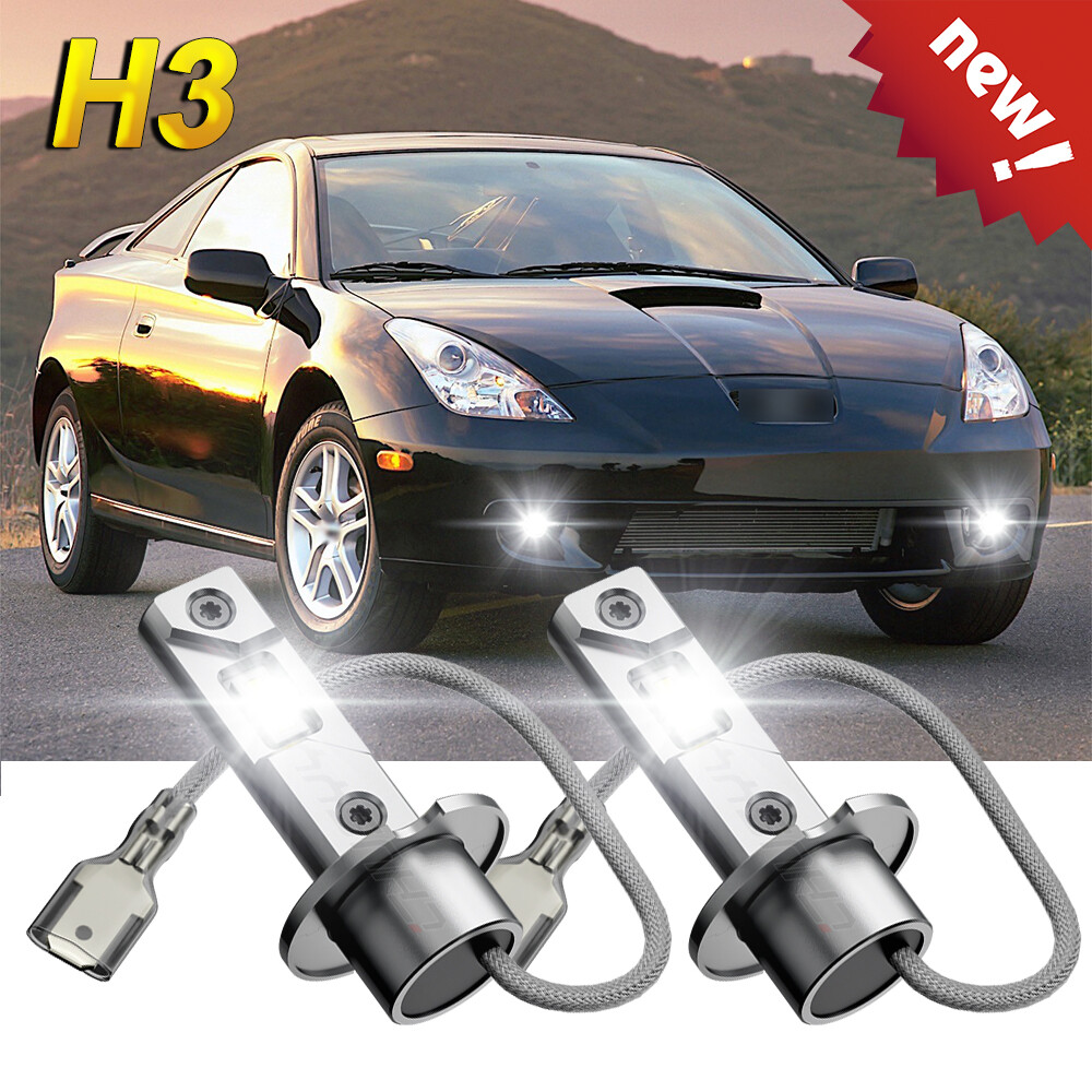 For Toyota Celica 2000-2001 2002 2003 2004 2005 2pc H3 LED Fog