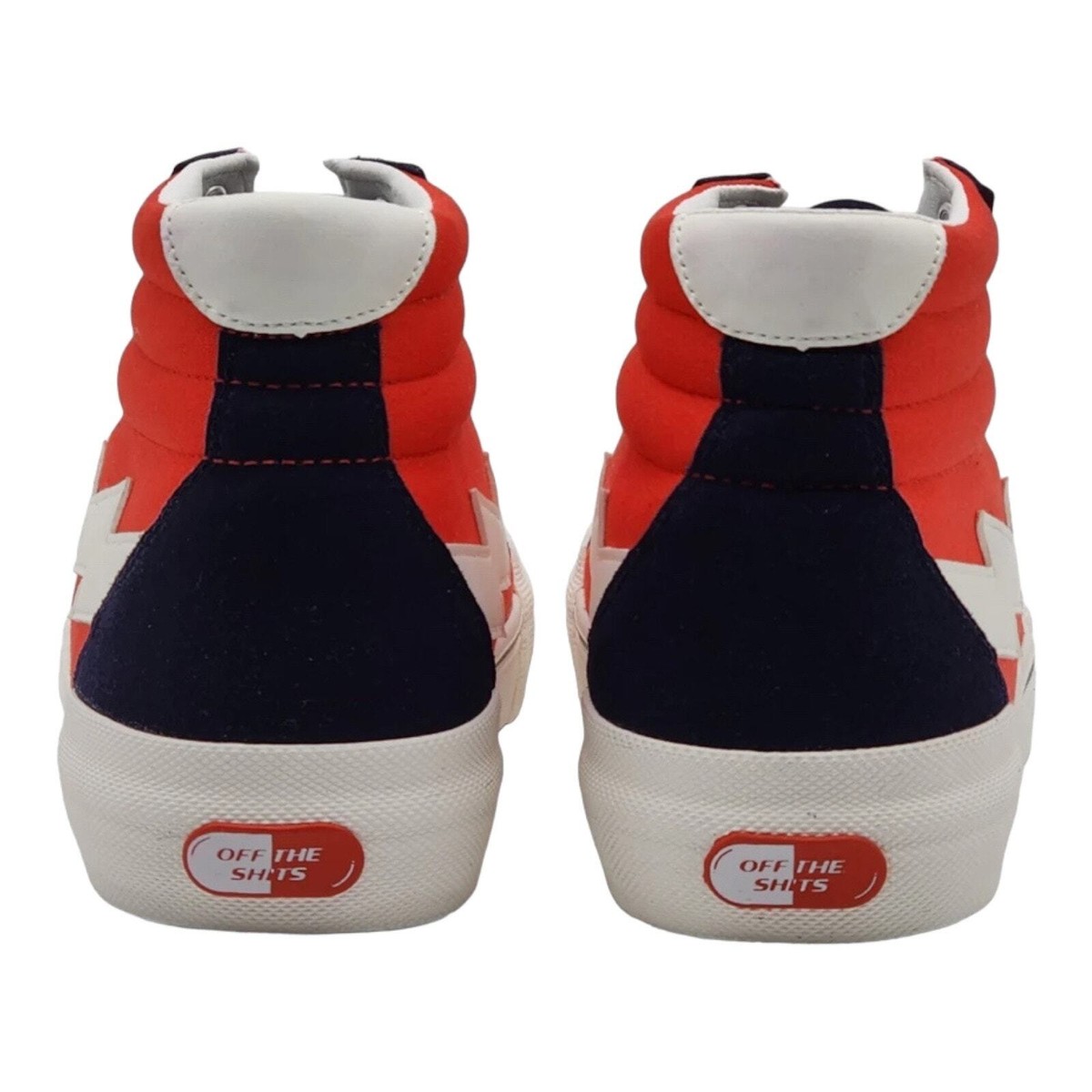 Revenge x Storm Vol 2 High Top Shoes Men\'s Size 12 Red Navy Lightning Bolt NIB‎ Revenge x Storm Vol 2 Low Dark Violet / White | Mercari main image 4