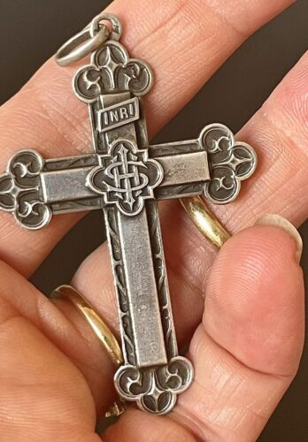 Croix Pendentif Baptême INRI 1910 Chiffrée - Bild 3 von 5