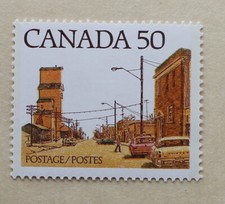 Canada 50 cent stamp 1978  MNH #723 Prairie Street Scene  Street Definitives