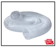 3 In. X 10 Ft. PVC Flexible Dust Collection Hose in Clear