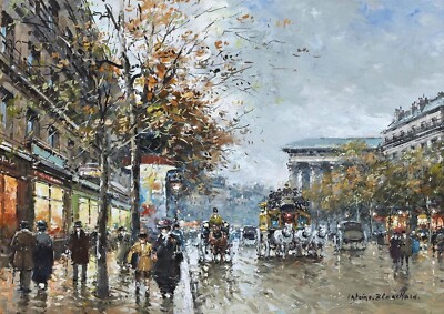 2049 - Boulevard de la Madeleine, Paris by Antoine Blanchard - Giclee Fine Art