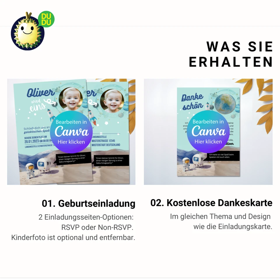 EDITABLE Acuarela-Espacio-Fiesta de Cumpleaños-Invitación para Niños Foto 2 de 4