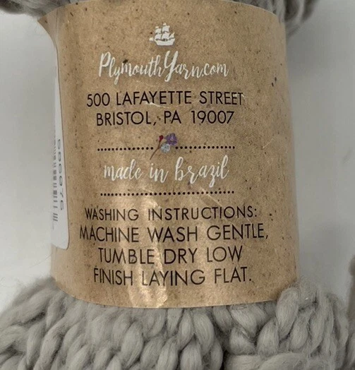 Plymouth Yarn Forget Me Not Yarn "Light Gray" 1 Skein #1757 - Image 4 of 4