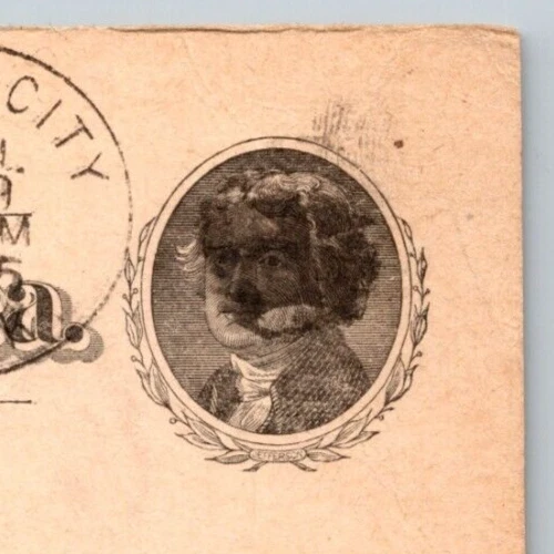 c1895 Postal Card RAPID CITY SD To CORNING IA Tax Information FANCY Cancellation - Image 3 of 4