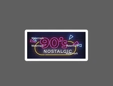 90's Nostalgic Sticker Neon Waterproof NEW