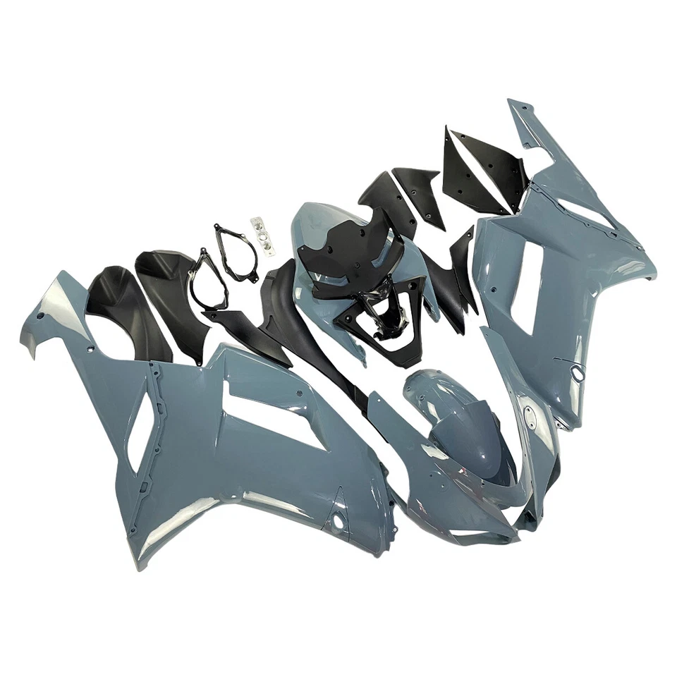 Fairings Kit for Kawasaki ZX6R Ninja 2007 2008 07 08 ABS Body Kit Cement Grey - Imagem 2 de 4