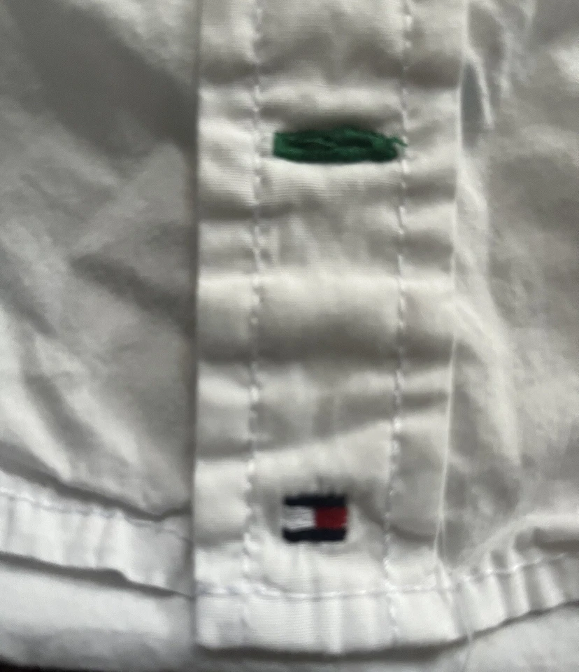 Boys Tommy Hilfiger Button Down Dress Shirt White Size 6 - Image 3 of 4