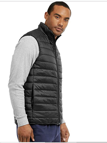 ET TU Men's Lightweight Puffer Vest Black XL NEW ZIP UP all seasons - Picture 2 of 3