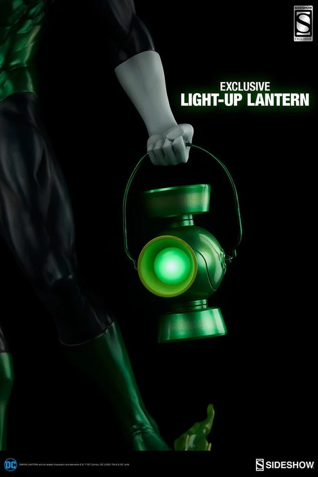 SIDESHOW Exclusivo LINTERNA VERDE Hal Jordan FORMATO PREMIUM Figura Estatua Película Foto 2 de 4