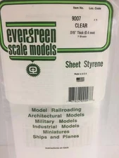 Evergreen Scale Models 9007 Clear Sheet Styrene .015 x 6 x 12 (2 Pack)