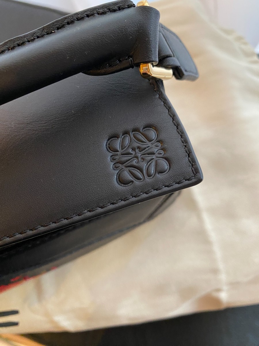LOEWE×Howl's Moving Castle Collab Calcifer Puzzle Bag Mini Black