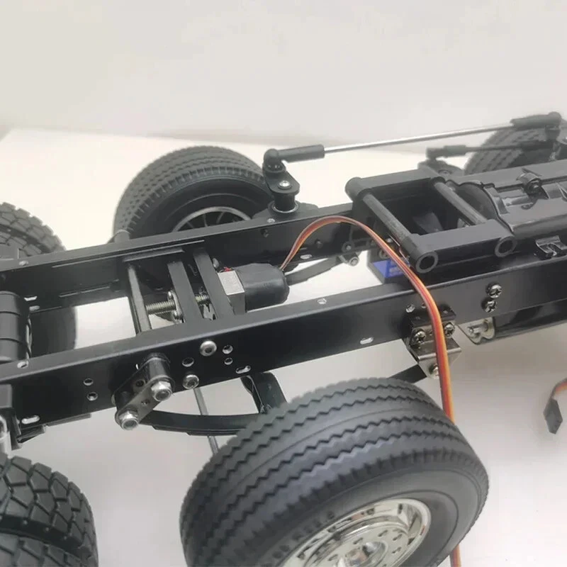 1 Set Metal Lift Axle Modification 1/14 For Tamiya RC Truck Scania 770S 56368 - Image 4 of 4