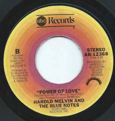 Harold Melvin And The Blue Notes Now Is The Time / Power Of Love ABC