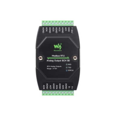 Analoges Ausgangsmodul 0-10V 8-Kanal Modbus RTU RS485 WaveShare 26211