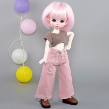 Pink Short Hair BJD Doll 1/6 Movable Joint SD Dolls DIY BJD Toys Gift Assembled