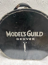 Vintage 1950’s Ralfs Modeling School Models Guild Denver Hat Box