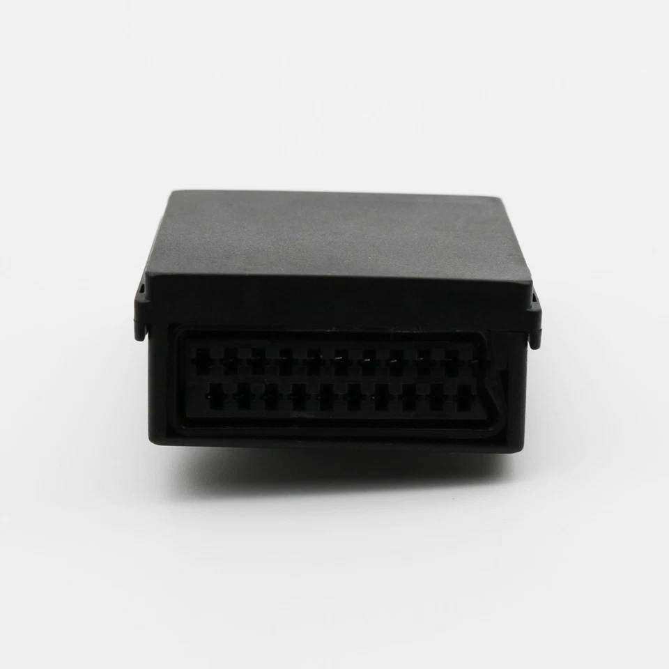 1pcs Switchable SCART Male to Female S-Video 3 RCA Audio Adapter Converter Black - Image 4 of 4