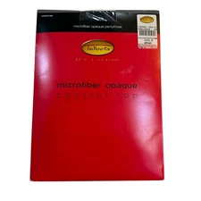 Talbots Microfiber Opaque Control Top Pantyhose Size B Brown VTG Inspired Hosier