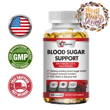 Blood Balance-Blood Sugar Support&Blood Pressure Supplement-60 Capsules