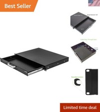Heavy Duty Alloy Steel Rack Mount Drawer for 19-Inch Racks with Lock  Key