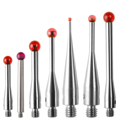 CMM Touch Probe M3 Gewinde Rubin Kugelspitze Edelstahl Vorbau / Verlängerung