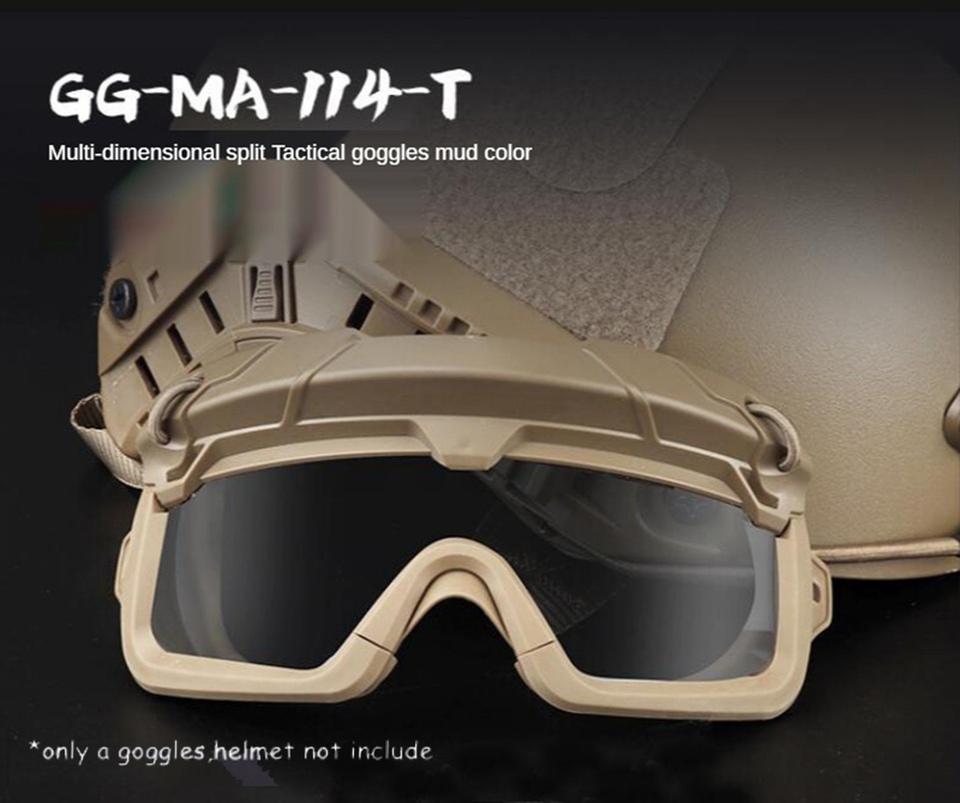 Taktische Brille Mit Ventilator | Anti-Beschlag, Für Airsoft, Radfahren & Outdoor - Schwarz, Winddicht