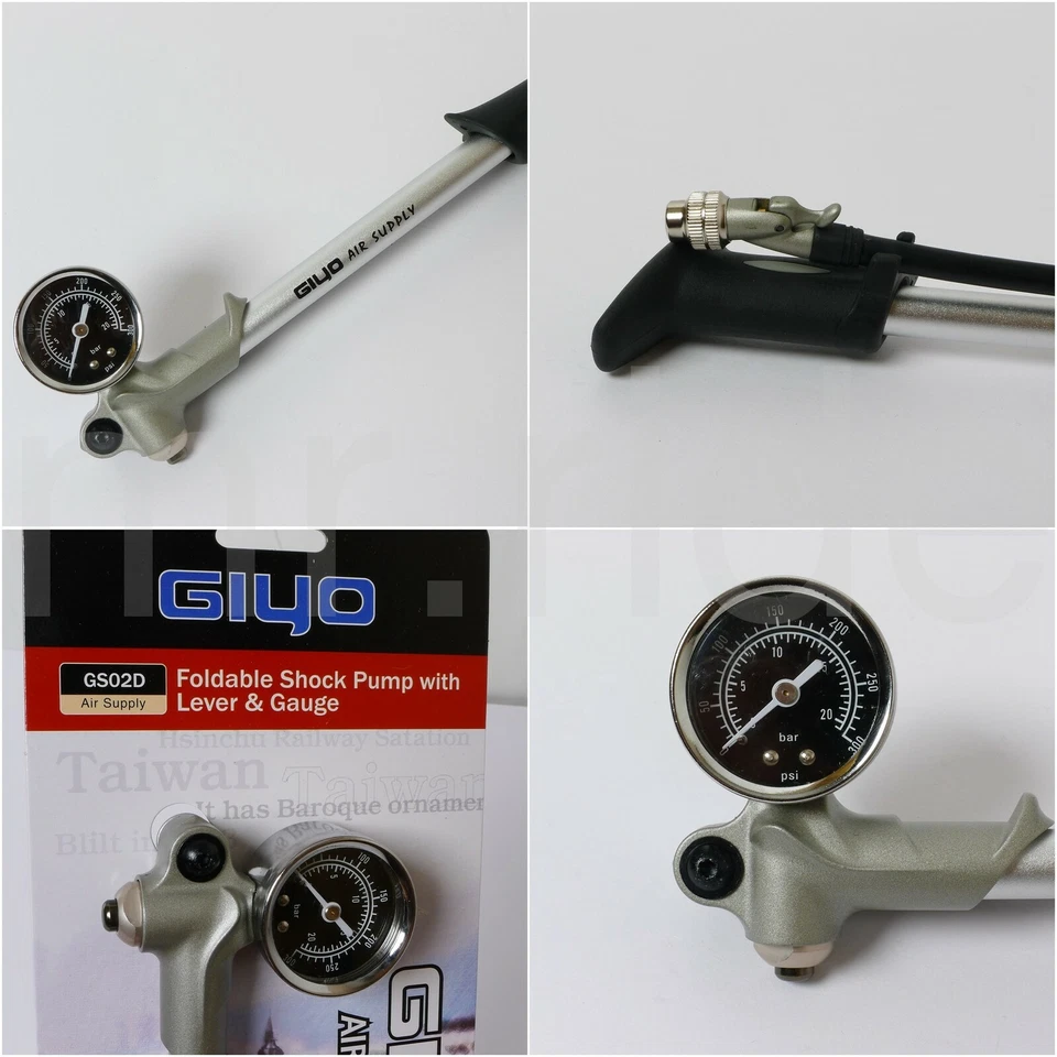 Air Pump 300psi,MTB Bike Giyo GS02D, Shock pump Suspension fork,rear shocks - image 3 of 4