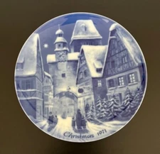 WEIHNACHTEN 1971 BERLIN DESIGN ROTHENBURG OB DER TAUBER BEGRENZTE AUFLAGE Plate