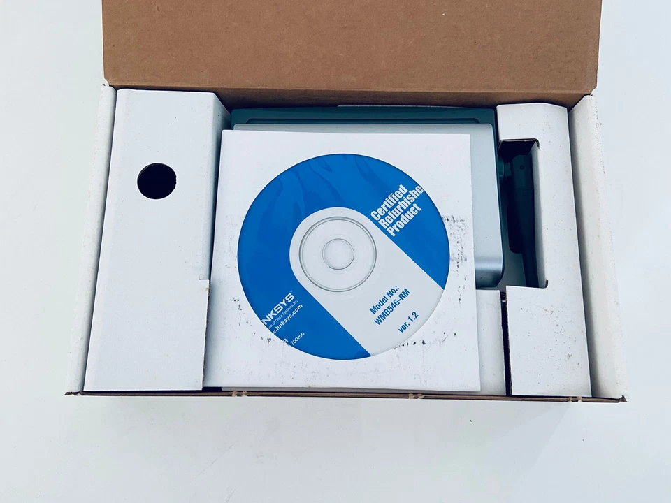 Linksys WMB54G Wireless-G Music Bridge Cisco Wi-Fi Factory Refurbished Mint - Image 3 of 4