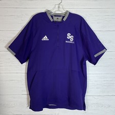 Adidas Baseball Shirt Jersey Short Sleeve  Men's Purple SS Baseball Elite sz M