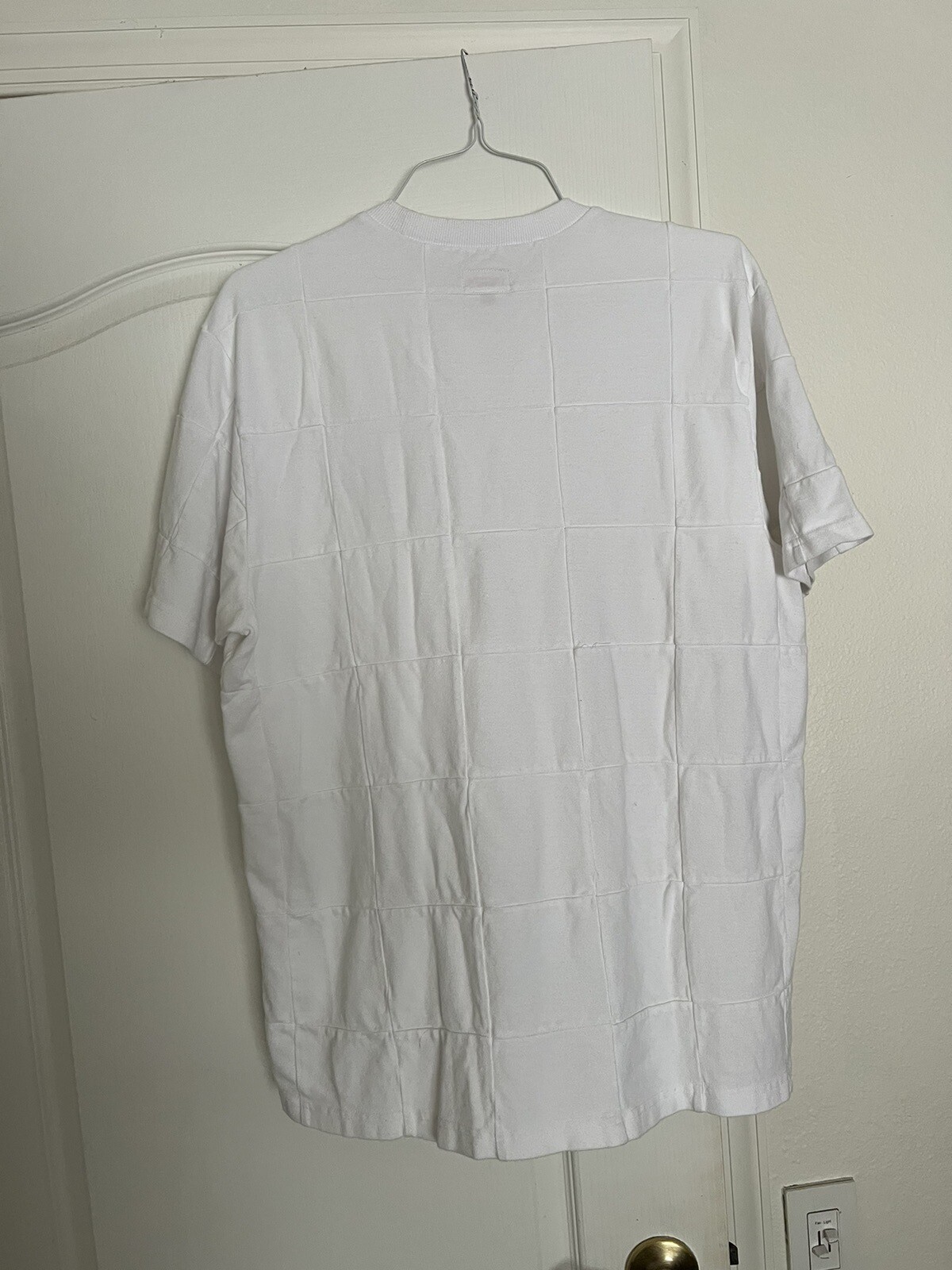 Supreme Patchwork Pique Tee Size Large White FW18… - image 4