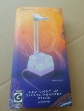 LED Light Up Gaming Headset Stand Purple Light USB Connector